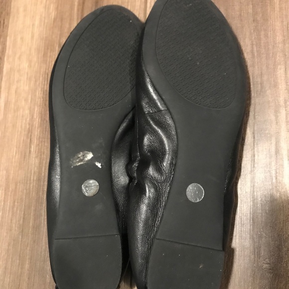 Black Leather Tory Burch Flats - Picture 4 of 4